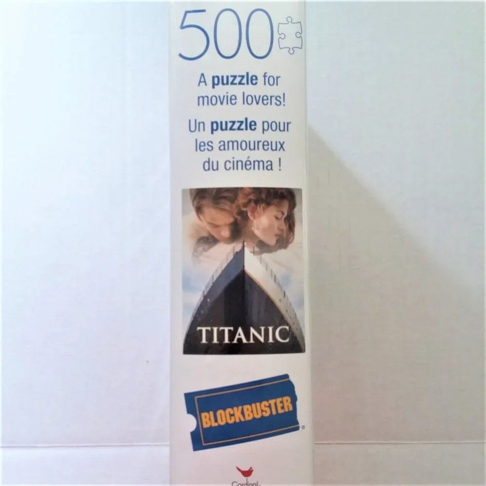 Puzzle Titanic Movie NEW Blockbuster 500pc VHS Sealed Love Leonardo Rose Jack